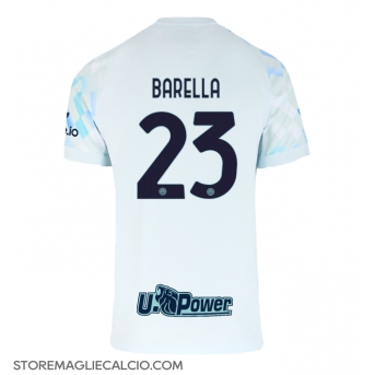 Inter Milan Nicolo Barella #23 Maglia Gara Trasferta Repliche 2025-26